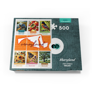 Maryland: State Symbols Poster 500 Jigsaw Puzzle box view3