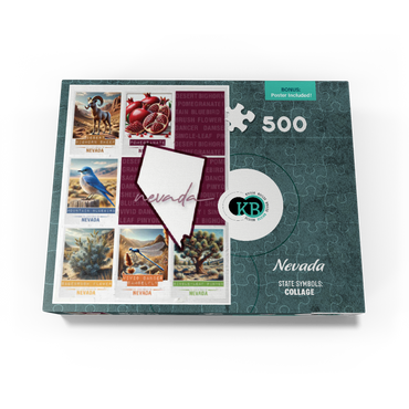 Nevada: State Symbols Poster 500 Jigsaw Puzzle box view3