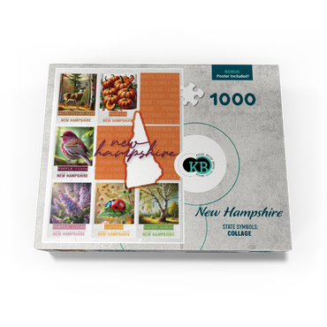 New Hampshire: State Symbols Poster 1000 Jigsaw Puzzle box view3