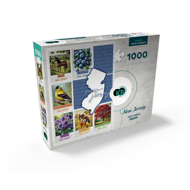 New Jersey: State Symbols Poster 1000 Jigsaw Puzzle box view2