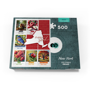 New York: State Symbols Poster 500 Jigsaw Puzzle box view3