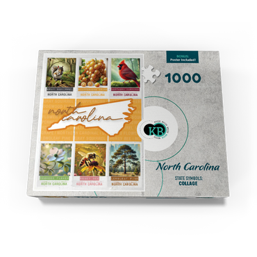 North Carolina: State Symbols Poster 1000 Jigsaw Puzzle box view3