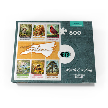 North Carolina: State Symbols Poster 500 Jigsaw Puzzle box view3