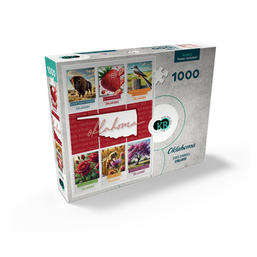Oklahoma: State Symbols Poster 1000 Jigsaw Puzzle box view2