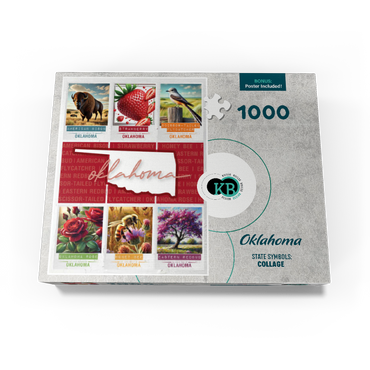 Oklahoma: State Symbols Poster 1000 Jigsaw Puzzle box view3