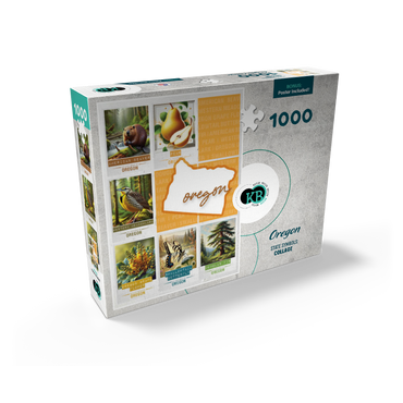 Oregon: State Symbols Poster 1000 Jigsaw Puzzle box view2