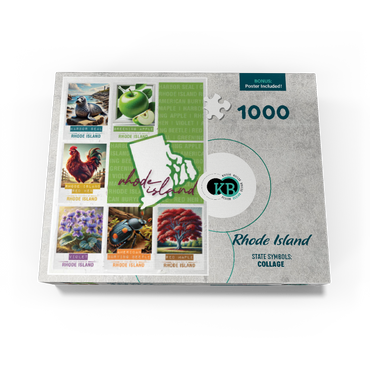 Rhode Island: State Symbols Poster 1000 Jigsaw Puzzle box view3