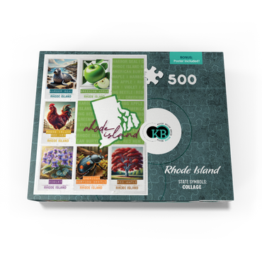 Rhode Island: State Symbols Poster 500 Jigsaw Puzzle box view3