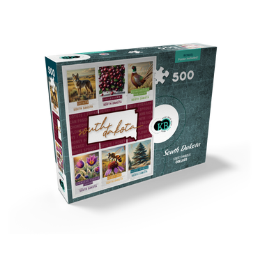 South Dakota: State Symbols Poster 500 Jigsaw Puzzle box view2