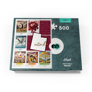 Utah: State Symbols Poster 500 Jigsaw Puzzle box view3