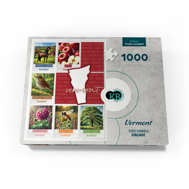 Vermont: State Symbols Poster 1000 Jigsaw Puzzle box view3