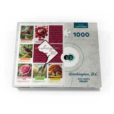Washington, D.C.: State Symbols Poster 1000 Jigsaw Puzzle box view3