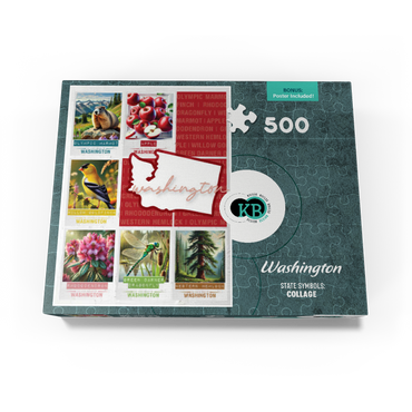 Washington: State Symbols Poster 500 Jigsaw Puzzle box view3
