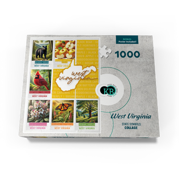 West Virginia: State Symbols Poster 1000 Jigsaw Puzzle box view3