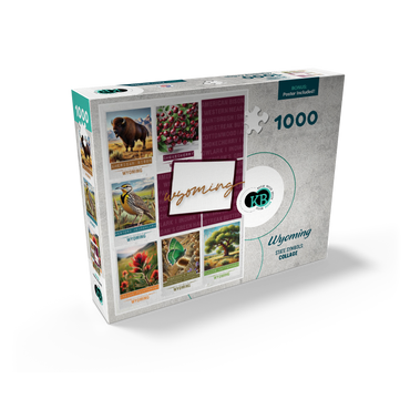 Wyoming: State Symbols Poster 1000 Jigsaw Puzzle box view2