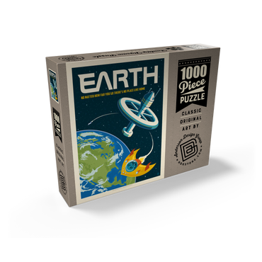 Earth: No Place Like Home, Vintage Poster 1000 Jigsaw Puzzle box view2