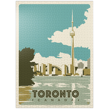 puzzleplate Canada: Toronto, Vintage Poster 1000 Jigsaw Puzzle
