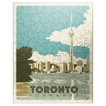 puzzleplate Canada: Toronto, Vintage Poster 100 Jigsaw Puzzle