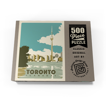 Canada: Toronto, Vintage Poster 500 Jigsaw Puzzle box view3