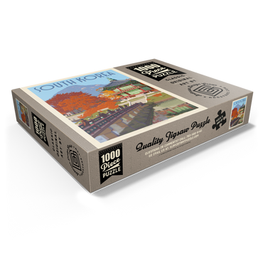 South Korea, Seoul: Gyeongbokgung Palace, Vintage Poster 1000 Jigsaw Puzzle box view1