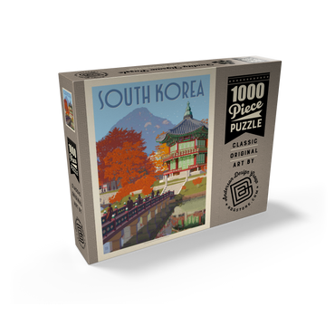 South Korea, Seoul: Gyeongbokgung Palace, Vintage Poster 1000 Jigsaw Puzzle box view2