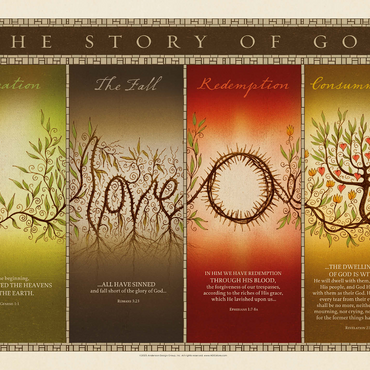 The Story of God, Vintage Poster 1000 Jigsaw Puzzle 3D Modell