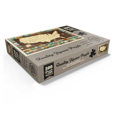63 National Parks: Map Of USA 300 Jigsaw Puzzle box view1