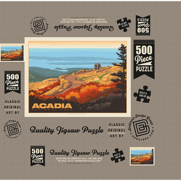 Acadia National Park: 100th Anniversary (Horizontal) 500 Jigsaw Puzzle box 3D Modell