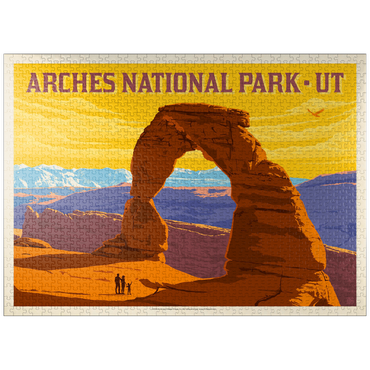 puzzleplate Arches National Park: Delicate Arch Sunset (Horizontal) 1000 Jigsaw Puzzle