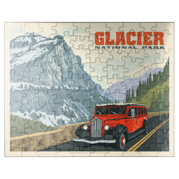 puzzleplate Glacier National Park: Going To The Sun Road (Horizontal) 100 Jigsaw Puzzle