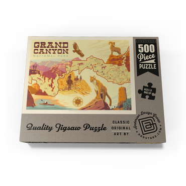 Grand Canyon National Park: Illustrated Map 500 Jigsaw Puzzle box view3