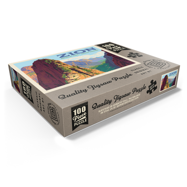 Zion National Park: Ascent To Angels Landing (Horizontal) 100 Jigsaw Puzzle box view1