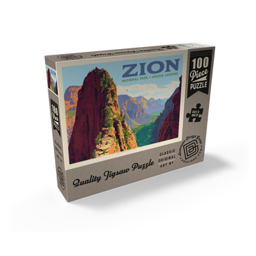 Zion National Park: Ascent To Angels Landing (Horizontal) 100 Jigsaw Puzzle box view2