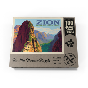 Zion National Park: Ascent To Angels Landing (Horizontal) 100 Jigsaw Puzzle box view3