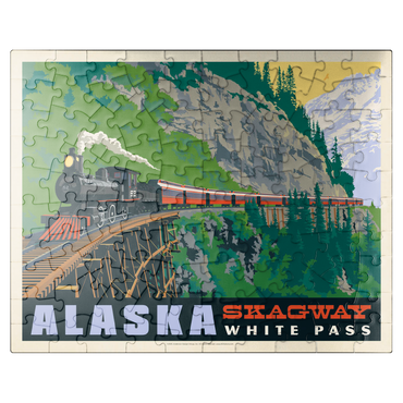 puzzleplate Alaska: Skagway, Vintage Poster 100 Jigsaw Puzzle