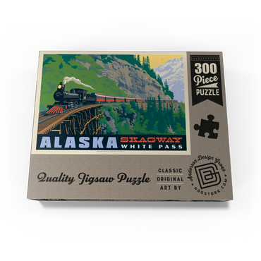 Alaska: Skagway, Vintage Poster 300 Jigsaw Puzzle box view3