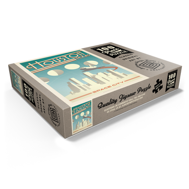 Houston: Space City, Vintage Poster 100 Jigsaw Puzzle box view1
