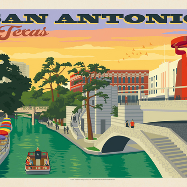 San Antonio, TX: River Walk (Horizontal) 1000 Jigsaw Puzzle 3D Modell