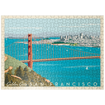 puzzleplate San Francisco: Golden Gate Bridge (Horizontal) 500 Jigsaw Puzzle