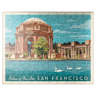 puzzleplate San Francisco: Palace of Fine Arts, Vintage Poster 100 Jigsaw Puzzle