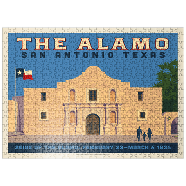 puzzleplate San Antonio, TX: The Alamo (Horizontal) 500 Jigsaw Puzzle