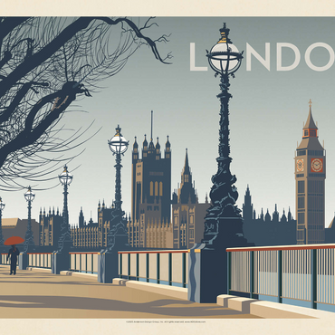 England: London (Horizontal) 1000 Jigsaw Puzzle 3D Modell