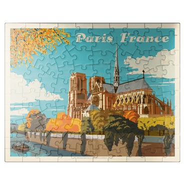 puzzleplate France: Paris, Notre Dame (Horizontal) 100 Jigsaw Puzzle