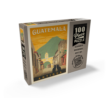 Guatemala: Antigua Street Scene, Vintage Poster 100 Jigsaw Puzzle box view2