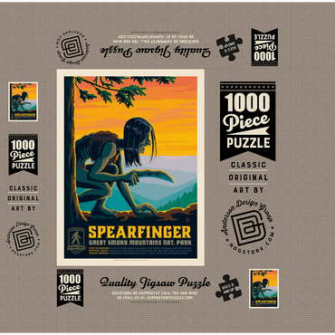 Legends Of The National Parks: Great Smoky Mountain's Spearfinger 1000 Jigsaw Puzzle box 3D Modell