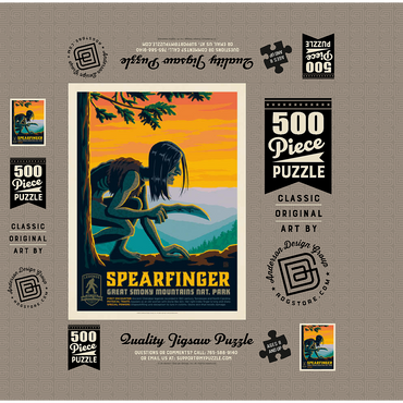 Legends Of The National Parks: Great Smoky Mountain's Spearfinger 500 Jigsaw Puzzle box 3D Modell