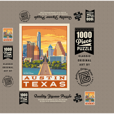 American College Towns: Austin, Texas 1000 Jigsaw Puzzle box 3D Modell