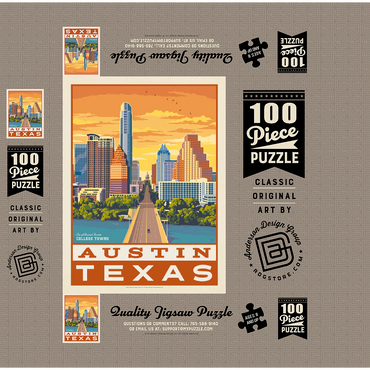 American College Towns: Austin, Texas 100 Jigsaw Puzzle box 3D Modell