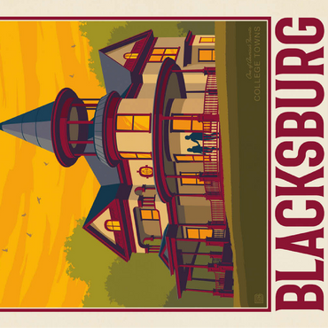 American College Towns: Blacksburg, VA 100 Jigsaw Puzzle 3D Modell