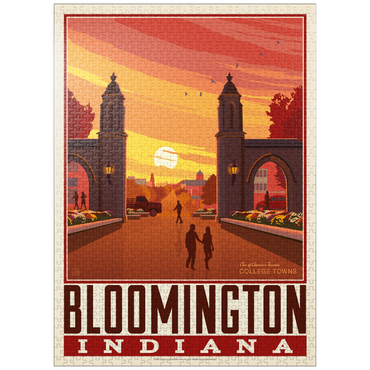 puzzleplate American College Towns: Bloomington, IN 1000 Jigsaw Puzzle